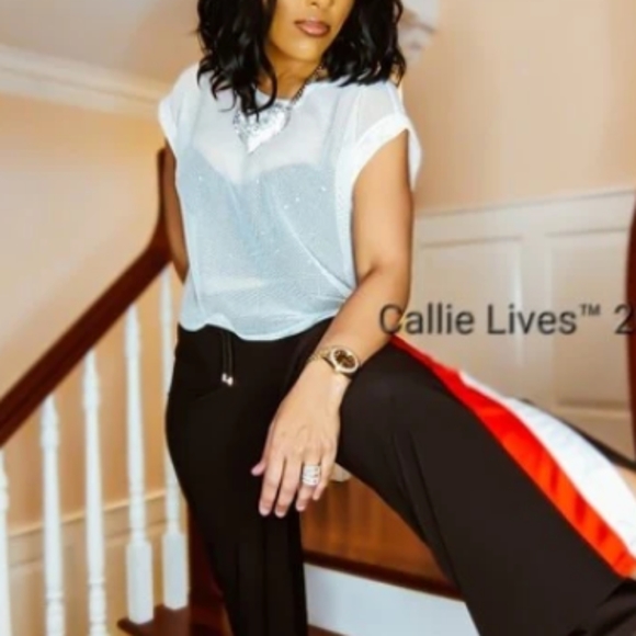 White Mesh Fish Net Crop T-Shirt Sheer Top Sexy T-Shirt Crop Top Medium - Picture 4 of 5